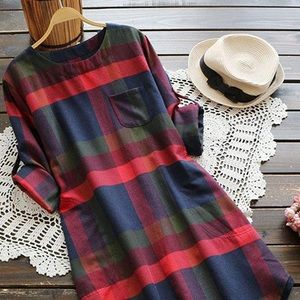 Cupshe lady leisure plaid dress size medium